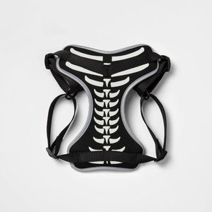 Skeleton Dog Harness Glow in the Dark Halloween XS Nwt